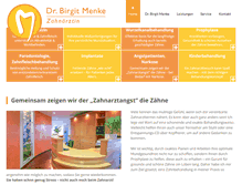 Tablet Screenshot of dr-menke.at